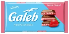PIONIR’ GALEB MILK CHOCOLATE FILLED WITH STRAWBERRY YOGURT CREAM 100g