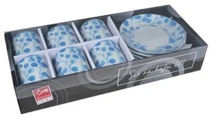 METALAC’ PORCELAN SET ZA KAFU 120ml 61 (PLAVI LIST) JH-ZS-120-B