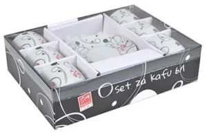 METALAC’ PORCELAN SET ZA KAFU 160ml 61 (KRUGCRV) SHS-B-7984