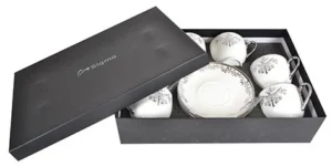 METALAC’ PORCELAN SET ZA KAFU 180ml 61(SREBRNO DRVCE) BGD-04