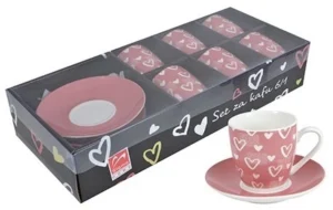 METALAC’ PORCELAN SET ZA KAFU 160ml 61 (SRCAROZE) JH-ZL-160-045