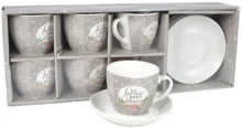 METALAC’ PORCELAN SET ZA KAFU 220ml 61 (W.DOT DREAMS) RXG-N23087D