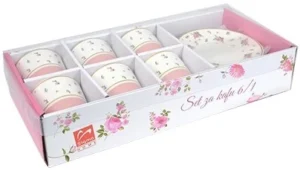 METALAC’ PORCELAN SET ZA KAFU 150ml 61 (ROZE RUZE) JH-COF6-R