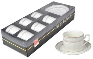 METALAC’ PORCELAN SET ZA KAFU 160ml 61 (ZLAT) JH-ZYH-160-007