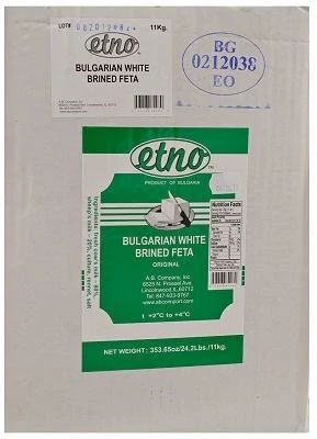 ETNO’ BULGARIAN FETA 12kg * METAL CONTAINER*