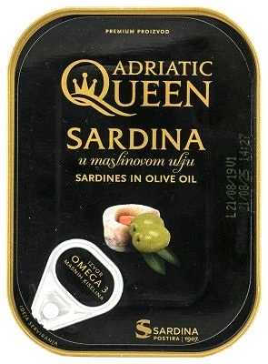 ADRIATIC QUEEN’ SARDINES IN OLIVE OIL 105g