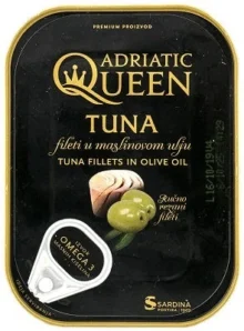ADRIATIC QUEEN’ TUNA FILLETS IN OLIVE OIL 105g