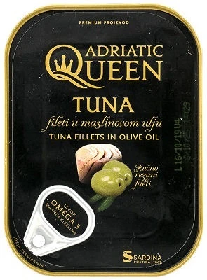 ADRIATIC QUEEN’ TUNA FILLETS IN OLIVE OIL 105g