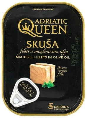 ADRIATIC QUEEN’ MACKEREL FILLETS IN OLIVE OIL 105g