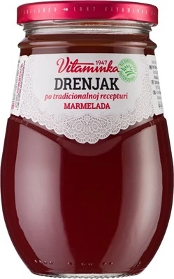 BANJA LUKA' CORNEL/DRENJAK MARMELADE 650g *NEW PACK*