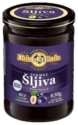 DIDA BOZA' PLUM SPREAD 650g *No Gluten - No Konzervans-Halal - No Added Sugar*