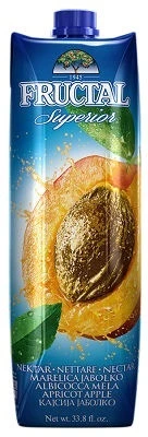 FRUCTAL' APRICOT NECTAR 1l *SUPERIOR 43% FRUIT CONTENT*