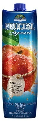 FRUCTAL' PEACH NECTAR 1l *SUPERIOR 47% FRUIT CONTENT*