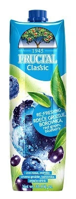FRUCTAL' BLUEBERRY & RED GRAPES NECTAR 1l *CLASSIC*