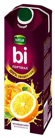 BIFRUIT’ ORANGE 100′ FRUIT JUICE SUGAR FREE NO PRESERVATIVES’ 1L