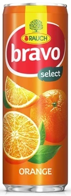 BRAVO' ORANGE JUICE 250ML CAN