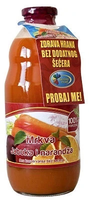 SPEKTAR DRINK' CARROT, APPLE & ORANGE JUICE 1L GLASS BOTTLE