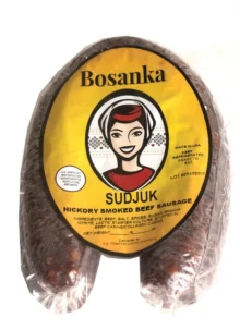 BOSANKA’ SUDJUK HICKORY SMOKED BEEF SAUSAGE