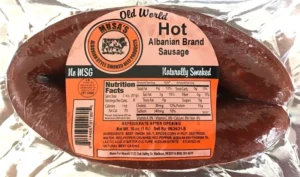 MUSA'S HOT ALBANIAN SAUSAGE 10/1 lbs