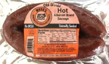 20699 MUSA'S HOT ALBANIAN SAUSAGE 10/1 lbs