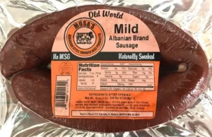 MUSA'S MILD ALBANIAN SAUSAGE 10/1 lbs