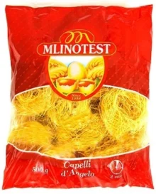 21302 MLINOTEST' PASTA FINE FIDELLINI (CAPELLI) 500g *Clear Bag*