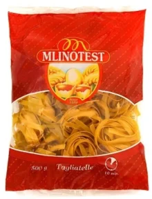 21303 MLINOTEST' PASTA-WIDE NOODLE (TAGLIATELLE) 500g *Clear Bag*