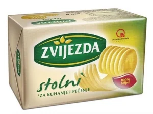 ZVIJEZDA’ NON-SALTED MARGARINE FOR BAKING AND COOKING 250g
