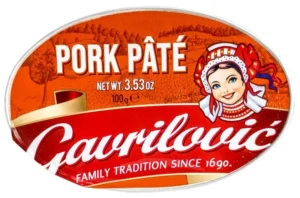 GAVRILOVIC' PORK PATE 100g 3.53 OZ   *NEW PACK*