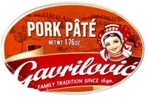 GAVRILOVIC’ PORK PATE 50g 1.76 OZ NEW PACK