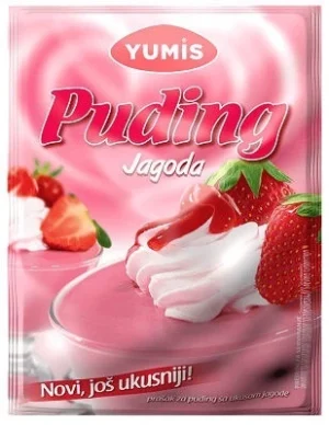 YUMIS' STRAWBERRY PUDDING 40g