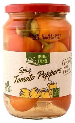 NATURAL FARMER' SPICY TOMATO PEPPERS 720ml