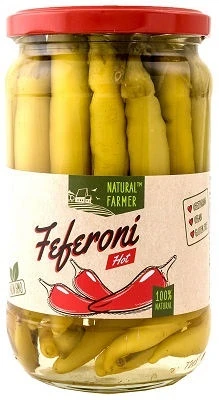 NATURAL FARMER' FEFERONI HOT 720ml