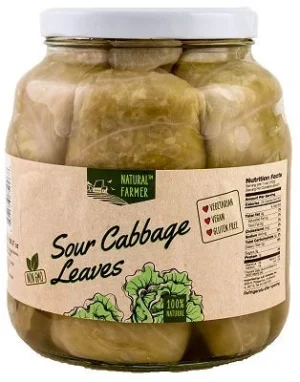 NATURAL FARMER' SOUR CABBAGE LEAVES 1700ml