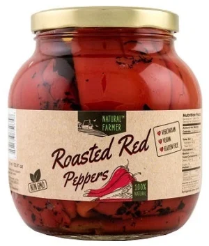 NATURAL FARMER' ROASTED RED PEPPERS 1500ml