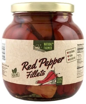 NATURAL FARMER' RED PEPPERS FILLETS 1500ml