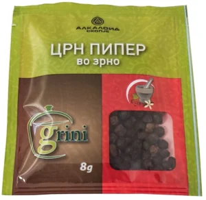 ALPOJO’ CRN BIBER VO ZRNO BLACK PEPPER GRAIN ‘ 8g Sleeve
