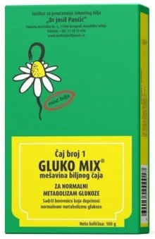 DR JOSIF PANCIC’ GLUKO MIX HERBAL BLEND TEA NO1 (ZA NORMALNI METABOLIZAM GLUKOZE) 100g
