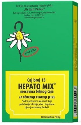 DR JOSIF PANCIC’ HEPATO MIX HERBAL BLEND TEA NO13 (ZA UCAVANJE FUNKCIJE JETRE) 100g
