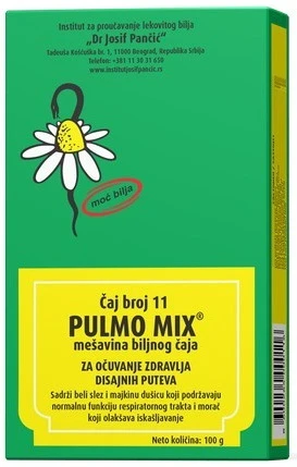 DR JOSIF PANCIC’ PULMO MIX HERBAL BLEND TEA NO11 (ZA UCAVANJE ZDRAVLJA DISAJNIH PUTEVA) 100g