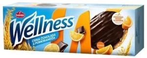 BAMBI' WELLNESS W. WHEAT BISCUIT W/ ORANGE COATED WITH DARK CHOCO. 155g