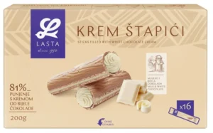 LASTA’ KREM STAPICI BIJELA COKOLADA STICK FILLED WITH WHITE CHOCOLATE CREAM’ 200g