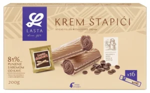 LASTA’ CREM STAPICI KAFA STICKS FILLED WITH COFFEE CREAM’ 200g