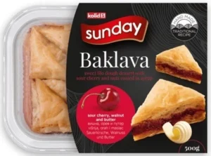 KOLID’ SUNDAY BAKLAVA TRIANGLE SOUR CHERRY AND NUTS 500g